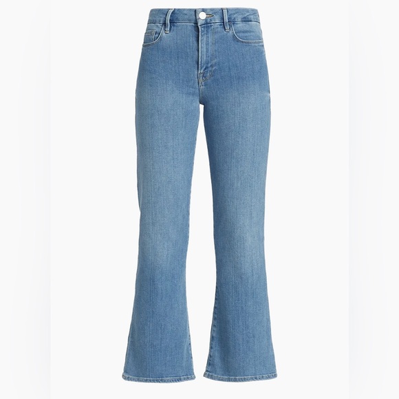 Frame Denim Denim - FRAME Denim Le Crop Mini Boot High Rise Jeans Light Wash, Size 26
